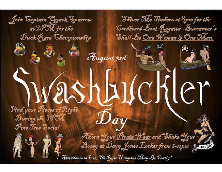 Swashbuckler information flyer.