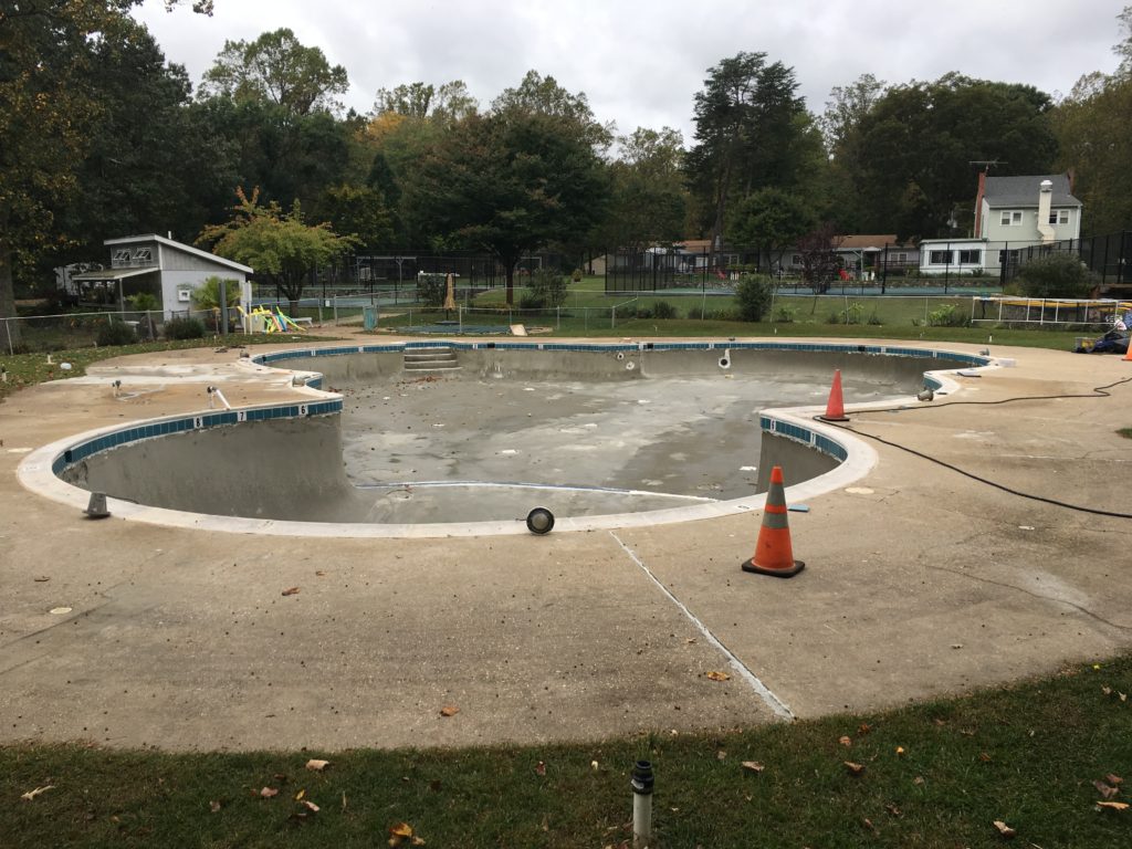 Pine Tree pool refurbished
