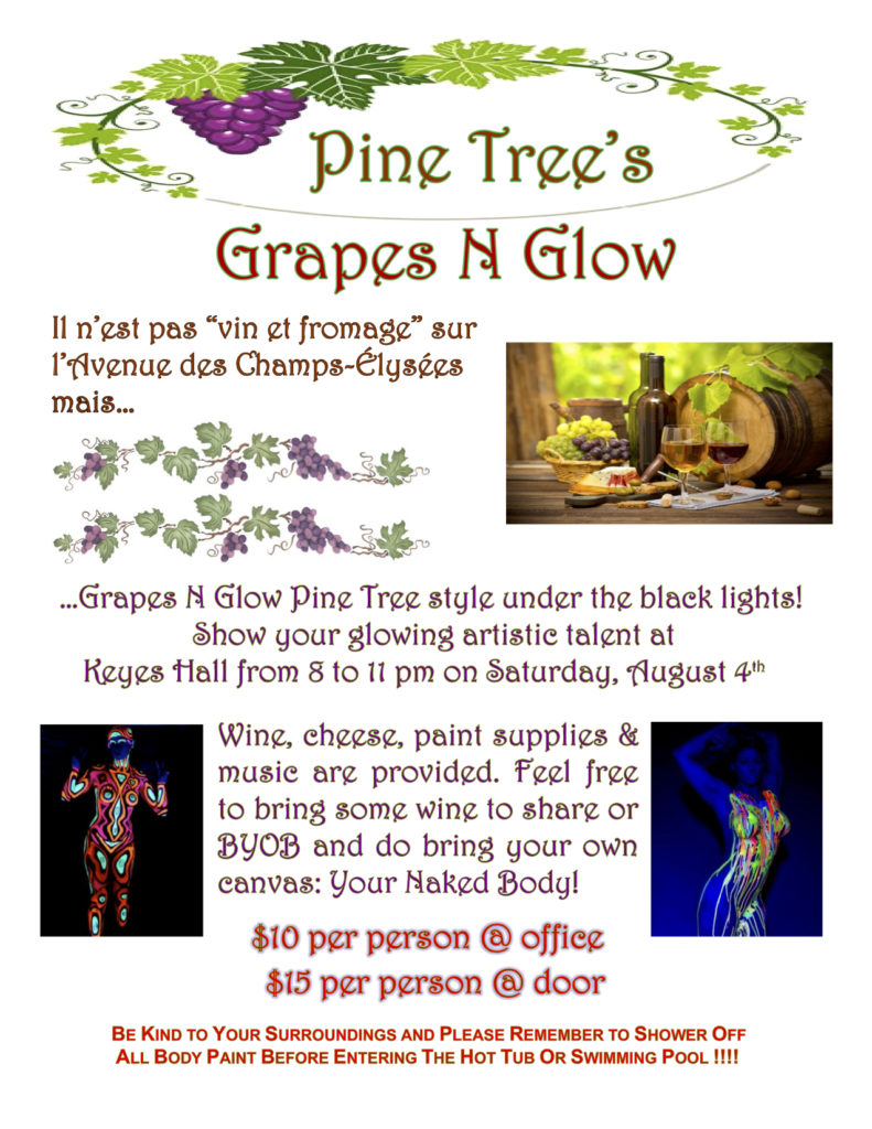 Grapes & Glow 2018 Flyer