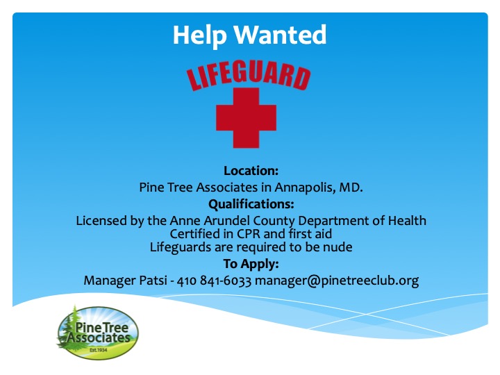 Life Guard  - Help Wanted Poster