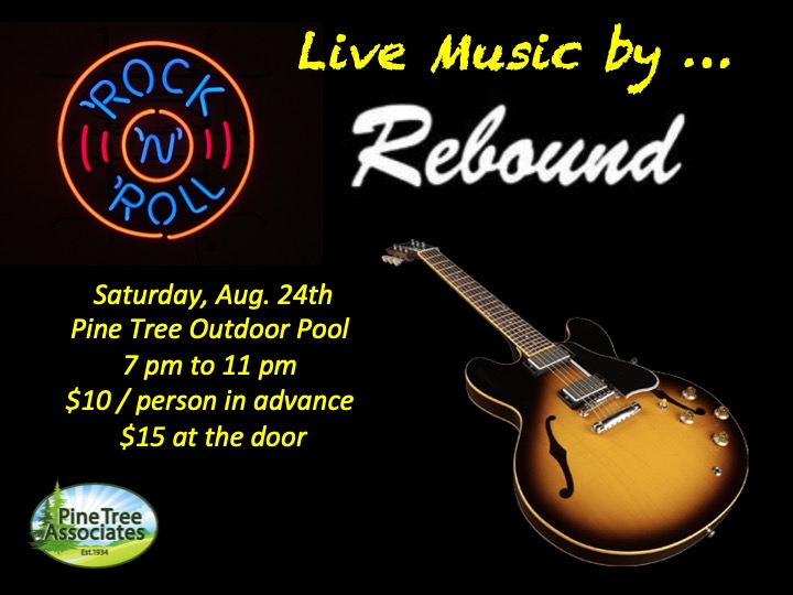 Rebound band plays at Pine Tree on Aug. 24, 2019.